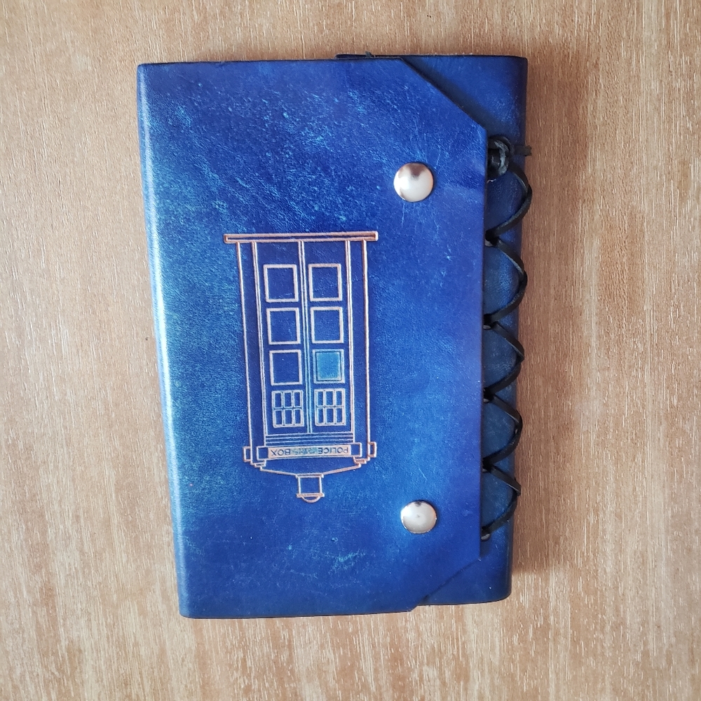 Leather bound Tardis Journal.